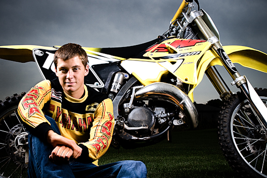 portrait of motocross rider