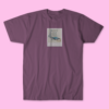 Stylish t-shirt featuring a vintage Polaroid 600 camera design, perfect for photography lovers and retro fashion enthusiasts.