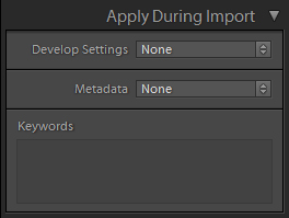 Apply settings in the import module