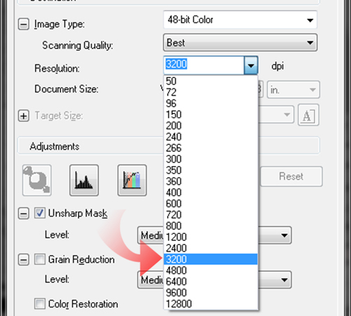 600 dpi scanner meaning