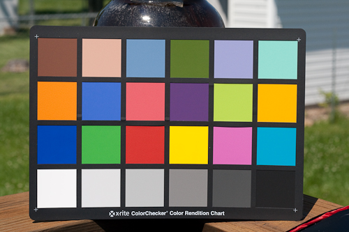 Using A Color Checker Chart