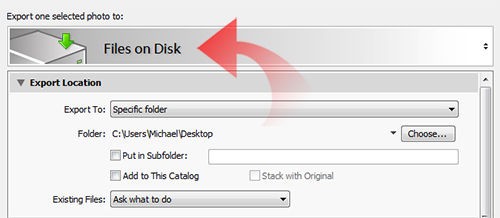 Files on Disk location
